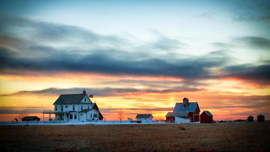 Wessels Living History Farm sunset